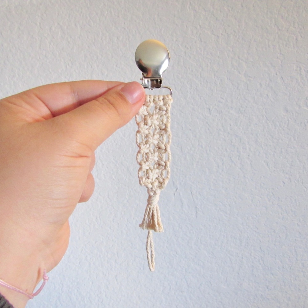 Macramé Clip for Babies